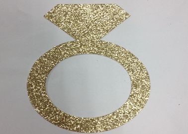 Chiny 300gsm Papier brokatowy z brokatem 5 &amp;quot;Papierowy brokat z wysokim złotem dostawca