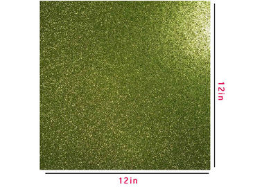 Chiny 300g Green Glitter Paper, Scrapbooking Dwustronna brokatowa karteczka dostawca