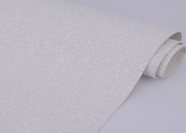 Chiny Pokryty tapetą biały brokat, tkanina o szerokości 1,38m dostawca