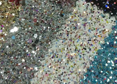 Chiny 3D Chunky Glitter Tkanina bawełniana Decor Tapeta tekstylna KTV Tapeta dostawca
