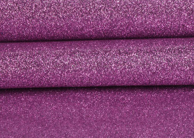Chiny Fioletowa karta ślubna Chunky Glitter Fabric, lśniąca powierzchnia Fine Fine Brokat dostawca