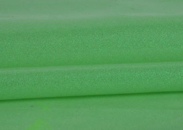 Chiny Zwykły zielony brokatowy materiał na sukienki, wykończony tkaniną Pvc z grubego brokatu dostawca