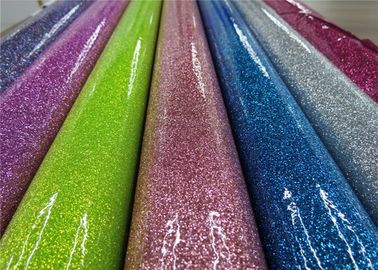 Chiny Kolorowe Party Decoration Glitter Pvc Fabric 0.35mm Grubość do szycia toreb dostawca