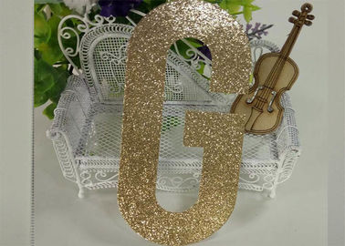 Chiny Die Cut Gold Decorative Glitter Paper Letter For Banner And Cake Topper dostawca