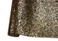 Szampański złoty połyskujący materiał z brokatem Tapeta w rolkach Tkanina do domu weselnego dostawca