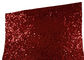 Przyjazny dla środowiska materiał brokatowy Red Chunky Width 138cm 50m Rolls dostawca