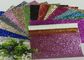 Eco Friendly Craft A4 Rozmiar Pu Glitter Fabric Sheet Metaliczny brokatowy materiał dostawca