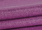 Fioletowa karta ślubna Chunky Glitter Fabric, lśniąca powierzchnia Fine Fine Brokat dostawca