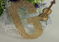 Die Cut Gold Decorative Glitter Paper Letter For Banner And Cake Topper dostawca