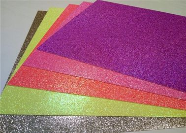 Chiny Odporny na ciepło papier Sticky Back Glitter, ręcznie klejący papier brokatowy fabryka