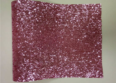 Chiny Różowa Chunky Brokatowa tkanina ścienna, włókninowe prześcieradła z pięknej tkaniny fabryka