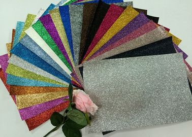 Chiny 1/128 &amp;quot;Glitter Mixed Colors PU Glitter Fabric PU Cloth Backing For Christmas Box dystrybutor